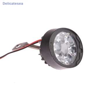 [Delicatesea] ไฟตัดหมอก Led 6 ดวง 12V สว่างมาก ทรงวงรี สีขาว สําหรับรถจักรยานยนต์