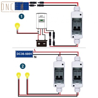 【ONCEMOREAGAIN】PV Isolator Switch DC36V-500V Disconnect Circuit Breaker For Solar Panels Case