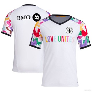 เสื้อยืดแขนสั้น ลายทีมชาติฟุตบอล CF Montreal Jersey Pride HQ1 2023-2024 พลัสไซซ์ QH1