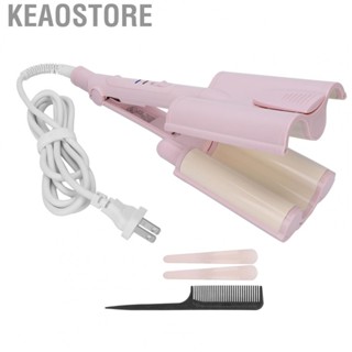 Keaostore (US)3 Barrel  Wand Hair Crimper With LCD Temp Portable Temperature