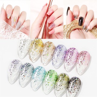 9 สี ตกแต่งเล็บ DIY สีกลิตเตอร์ ระยิบระยับสีทาเล็บเจล เปลือกหอยแต่งเล็บ  กลิตเตอร์ กลิตเตอร์ ของแท้ 100%