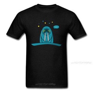 เสื้อยืด พิมพ์ลายการ์ตูน LOL Walrus น่ารัก ขนาดใหญ่ สไตล์ฮาราจูกุ แฟชั่นฤดูร้อน สําหรับผู้ชาย