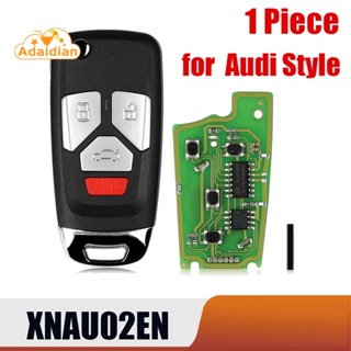 รีโมตกุญแจรถยนต์ 4 ปุ่ม สําหรับ Xhorse XNAU02EN Audi Style VVDI