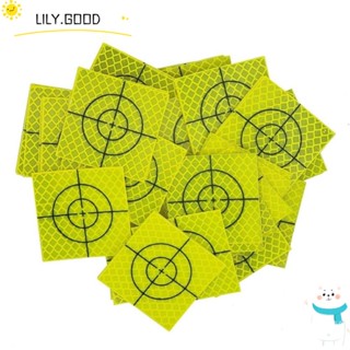 Lily แผ่นสะท้อนแสง สีเหลือง สีเขียว 30 40 50 60 มม. 20 ชิ้น