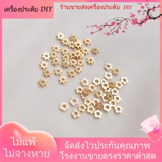 💖เครื่องประดับ DIY ขายส่ง💖สเปเซอร์ลูกปัด ชุบทอง 14k รูปดอกทานตะวัน ขนาดเล็ก สําหรับทําเครื่องประดับ สร้อยคอ สร้อยข้อมือ DIY[ลูกปัด/จี้/สร้อยคอ/สร้อยข้อมือ/กําไลข้อมือ/ต่างหู]