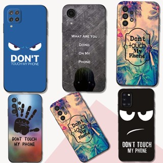 เคสโทรศัพท์มือถือ ซิลิโคนนิ่ม tpu ลาย black tpu Not touch my phone สําหรับ Samsung Galaxy A23 4G LTE A33 A53 A73 4G 5G M62 F62