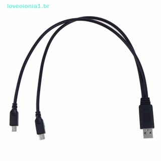 Loveoionia1 สายเคเบิลชาร์จ usb 2.0 ตัวผู้ เป็นตัวผู้