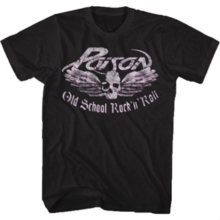 เสื้อยืด พิมพ์ลาย Old School Rock n Roll Poison