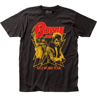 เสื้อยืด พิมพ์ลาย World Tour David Bowie 1972