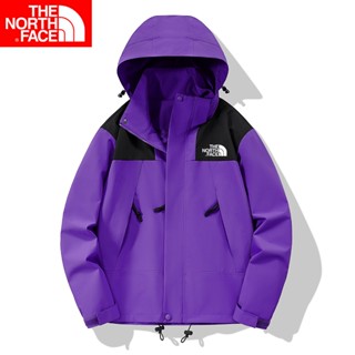 แจ็คเก็ตกันน้ำ The North Face แจ็คเก็ตกลางแจ้งสำหรับผู้ชายและผู้หญิง เสื้อกันหนาวปีนเขากันน้ำ