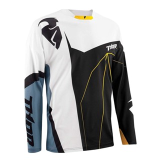   เสื้อกีฬาแขนสั้น ลายทีม THOR Motocross Jersey 2022 สําหรับขี่จักรยานยนต์ BMX MTB MX ATV