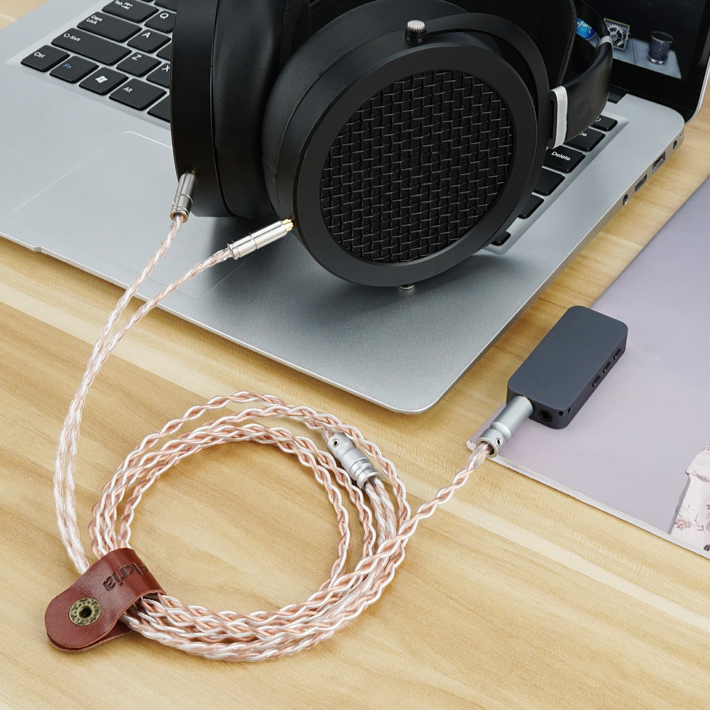 Geekria สายเคเบิลสมดุล 4.4 มม. สําหรับ HIFIMAN SUNDARA-C SUNDARA HE4XX 400i HE1000V2 Denon AH-D600 AH-D7200 (4.4 มม. เป็น Dual 3.5 มม. ตัวผู้ 5 ฟุต)