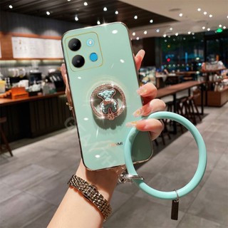 พร้อมส่ง ใหม่ เคสโทรศัพท์มือถือแบบนิ่ม พร้อมแหวนขาตั้งคริสตัล รูปหมีน่ารัก สําหรับ INFINIX NOTE30VIP NOTE30 5G X6711 NOTE 30 4G X6833B 2023 INFINIX NOTE 30 VIP