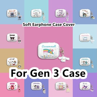 【คุณภาพสูง】เคสหูฟัง แบบนิ่ม ลายการ์ตูนน่ารัก สําหรับ Gen 3 Gen 3