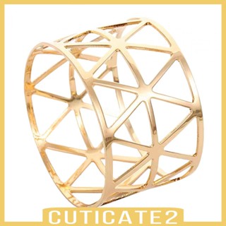 [Cuticate2] หัวเข็มขัดโลหะ สําหรับรัดผ้าเช็ดปาก 6 ชิ้น