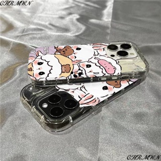 เคสโทรศัพท์มือถือนิ่ม แบบใส ลายแกะน่ารัก สําหรับ Iphone Apple 14promax 1312 11 7 8plus xr sins DE45