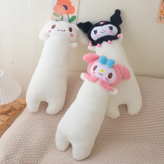 หมอนตุ๊กตานุ่ม รูปการ์ตูน Sanrio Kawaii Melody Kuromi Cinnamoroll เหมาะกับของขวัญคริสต์มาส สําหรับตกแต่งห้องนอนเด็ก