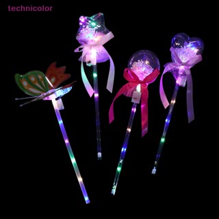 [technicolor] แท่งไฟกระพริบ รูปผีเสื้อ และดาว สีสันสดใส สําหรับเด็กผู้หญิง 1 ชิ้น