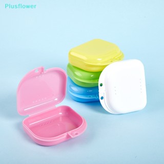 &lt;Plusflower&gt; กล่องเก็บฟันปลอม ทําความสะอาดฟันปลอม ลดราคา