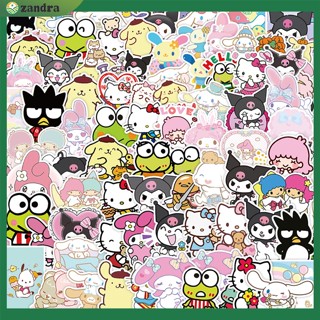 SANRIO 【COD】สติกเกอร์ ลายการ์ตูนกราฟฟิตี้น่ารัก สําหรับตกแต่งโน้ตบุ๊ก โทรศัพท์มือถือ สเก็ตบอร์ด กีตาร์ 100 ชิ้น