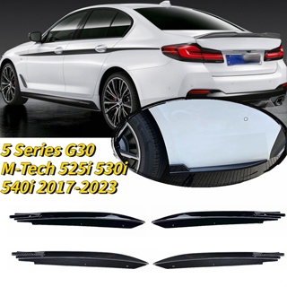 สปอยเลอร์ ป้องกันรอยขีดข่วน ติดกันชนหลัง คาร์บอน สีดํา สําหรับ BMW 5 Series G30 M-Tech 525i 530i 540i 2017-2022