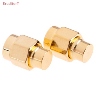 [EruditerT] ฝาครอบสายโคแอ็กเชียล 2W 6GHz 50 โอห์ม SMA ตัวผู้ RF ชุบทอง 2 ชิ้น [ใหม่]