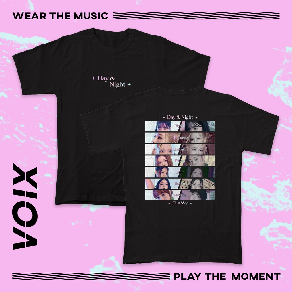 อ่อนนุ่ม 6 oversize T-shirt เสื้อยืด พิมพ์ลาย Kpop Cl:Y "Day & Night" S-5XL