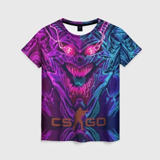 เสื้อยืด พิมพ์ลาย "CS GO Hyper Beast" 3 มิติ สําหรับผู้หญิง