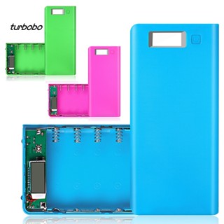 Turbobo เคสแบตเตอรี่สํารอง หน้าจอ LCD แบบพกพา DIY 18650