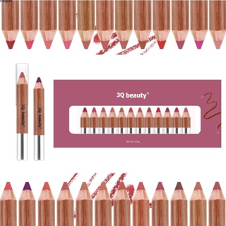 【ในการจัดส่ง】 3q Beauty 12pcs Lip Liner Set Tattoo Embroidery Matte Waterproof Not Easy To Fade Velvet Lipstick Pen Makeup