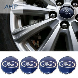 ⚡READYSTOCK⚡4 X Blue Sticker 65mm For Ford Aluminium CAR Centre Cap Hub Cap Wheel Stickers