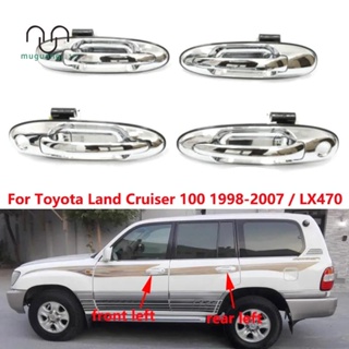 มือจับประตูด้านนอกรถยนต์ ด้านหน้า ด้านหลัง ซ้าย ขวา สําหรับ Toyota Land Cruiser LC100 4500 4700 1998-200 4 ชิ้น