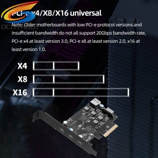 การ์ด PCI-E เป็น USB 3.2 20Gbps PCI-E เป็น Type-C สําหรับ Mac OS Linux Windows7 8 10