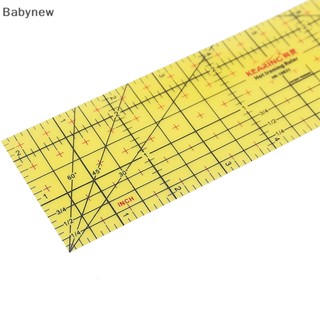 &lt;Babynew&gt; ใหม่ ไม้บรรทัดเหล็กร้อน ทนความร้อน สําหรับเย็บผ้า DIY
