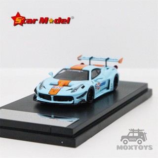 โมเดลดาว 1:64 LBWK LB-Silhouette WORKS 458 GT Gulf #4 โมเดลรถยนต์ Diecast แบบธรรมดา