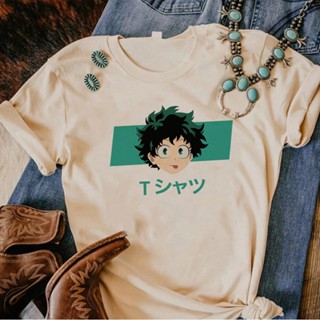 เสื้อยืด พิมพ์ลายกราฟฟิค Deku Tee 2000s y2k สไตล์สตรีท สําหรับผู้หญิง