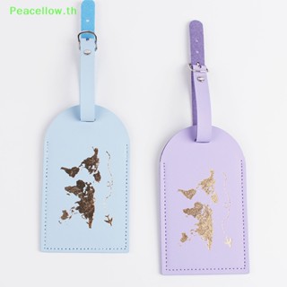 Peacellow ป้ายแท็กหนัง สีเหลือง สําหรับตกแต่งกระเป๋าเดินทาง