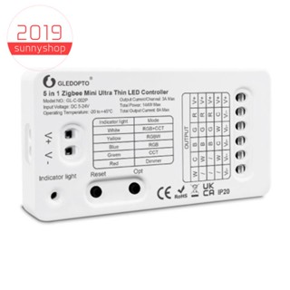 Gledopto Zigbee 5 in 1 สายไฟ LED RGBCCT RGBW RGBCCT 3.0 DC5-24V ขนาดเล็ก สําหรับ TV ไฟแบ็คไลท์ ห้องครัว