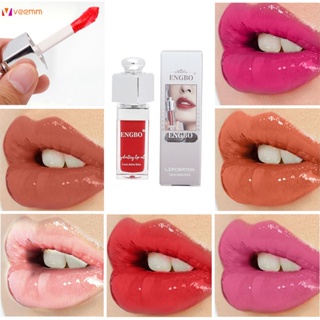 Engbo Summer Fresh Moisturizing Gloss ลิปกลอส Color Lip Oil ไฮไลท์ Plump Lip Lip Gloss Lip Oil veemm