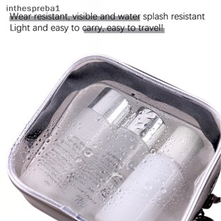 Inthespreba1^^ กระเป๋าเครื่องสําอาง PVC แบบใส มีซิป สําหรับผู้หญิง