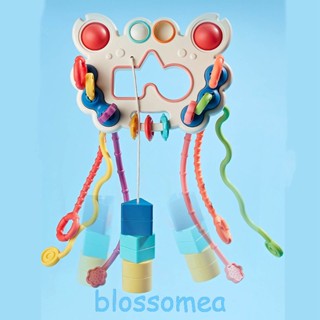 Blossomea ของเล่นเสริมพัฒนาการทางประสาทสัมผัส ปู ดึงเชือกนิ้ว ของเล่นเพื่อการเรียนรู้เด็ก