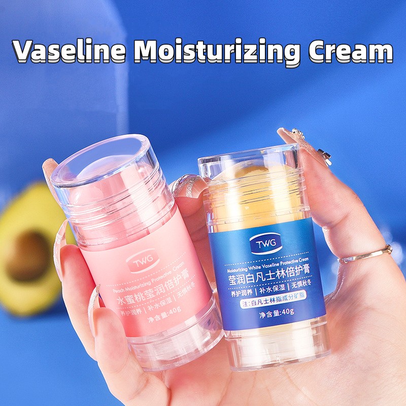 VASELINE ครีมบํารุงผิวแตก ให้ความชุ่มชื้น ครีมป้องกันผิว / ครีมป้องกันผิวแห้ง ฤดูใบไม้ร่วง และฤดูหนาว พีชคู่ / วาสลีนพีช ครีมพิเศษ / ครีมบํารุงผิวมือ เท้า ให้ความชุ่มชื้น