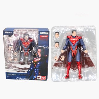 ตุ๊กตาฟิกเกอร์ Articulado Shf Marvel Justice League Shfiguarts Superman ของเล่นสําหรับเด็ก