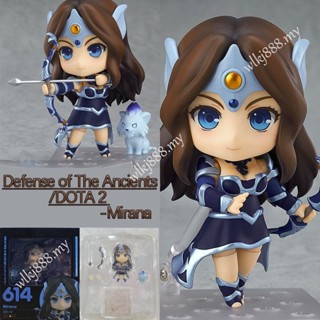 โมเดลฟิกเกอร์ Nendoroid Defense of The Ancients DOTA2 Gank Dps Mirana Nightshade 614 Game Articulado ของเล่นสําหรับเด็ก