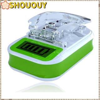 SHOUOUY แท่นชาร์จแบตเตอรี่โทรศัพท์ ปลั๊ก US EU พร้อมหน้าจอ LCD พาวเวอร์ซัพพลาย ถอดออกได้