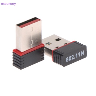 Maurcey อะแดปเตอร์รับสัญญาณเครือข่ายไร้สาย USB Wifi 802.11n เสาอากาศ 150Mbps TH