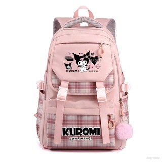 Sq3 Sanrio Kuromi กระเป๋าเป้สะพายหลัง ความจุขนาดใหญ่ กันน้ํา ระบายอากาศ พิมพ์ลาย อเนกประสงค์ สําหรับผู้หญิง ผู้ชาย