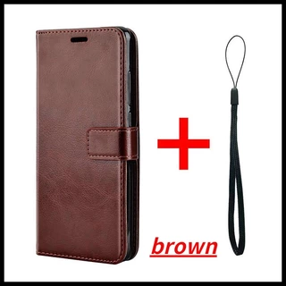 เคส vivo y11 y12 y12i y15 y17 1901 1902 1903 1904 1906 กระเป๋าสตางค์หนังศูนย์พร้อมเชือกฟรีและฝาครอบกระเป๋าสตางค์แบบพับกันกระแทก