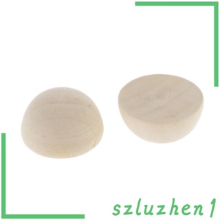 [Szluzhen1] ลูกบอลไม้ธรรมชาติ 25 มม. สําหรับทําเครื่องประดับ DIY 20 ชิ้น