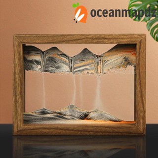 OCEANMAPDZ นาฬิกาทราย 3D สร้างสรรค์ ไม่ซ้ําซาก สําหรับตกแต่งบ้าน